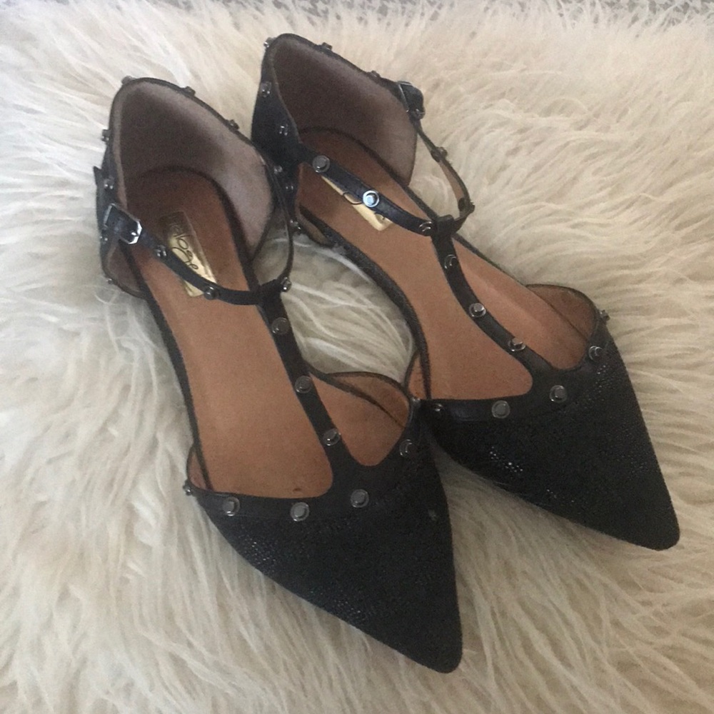 Black flats size 8